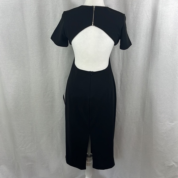 Lulus Art of Style Black Bodycon Backless Midi Dress Womens Size M NWT - Picture 2 of 16